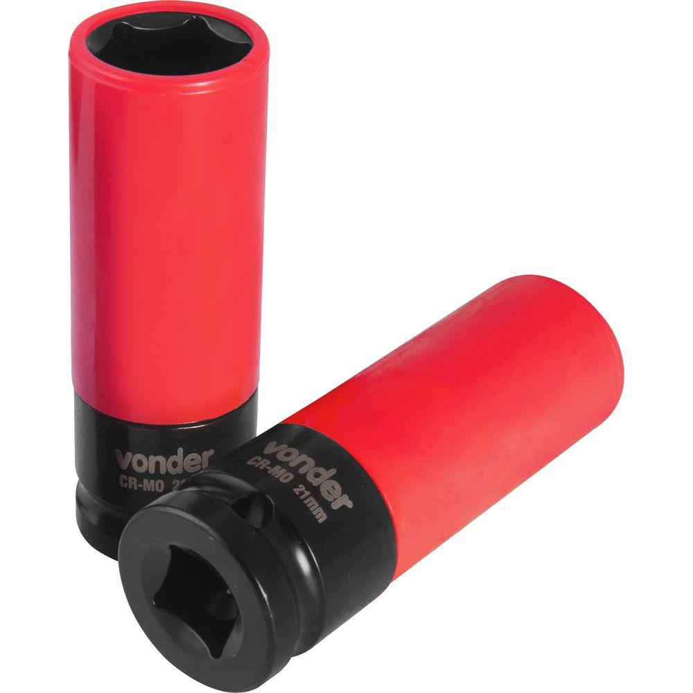 Soquete Sextavado Impacto Encaixe 1/2" 21mm Vonder - 3