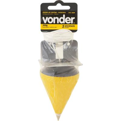 Prumo de centro 300g corpo plástico - Vonder
