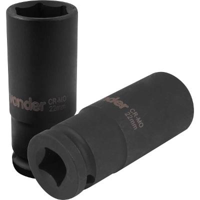 Soquete Sextavado de Impacto Longo Encaixe 1/2" 22mm Vonder