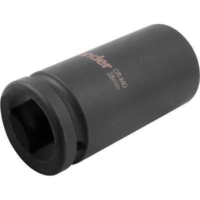 Soquete Sextavado Impacto Longo 3/4" 28mm Aço Cromo Vonder