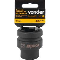 Soquete Sextavado Impacto Encaixe 1" 22mm Aço Cromo Vonder - 4