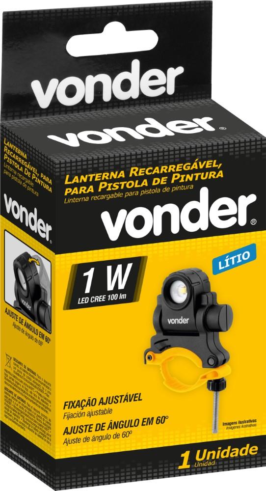 Lanterna Recarregável Para Pistola De Pintura Vonder - 4