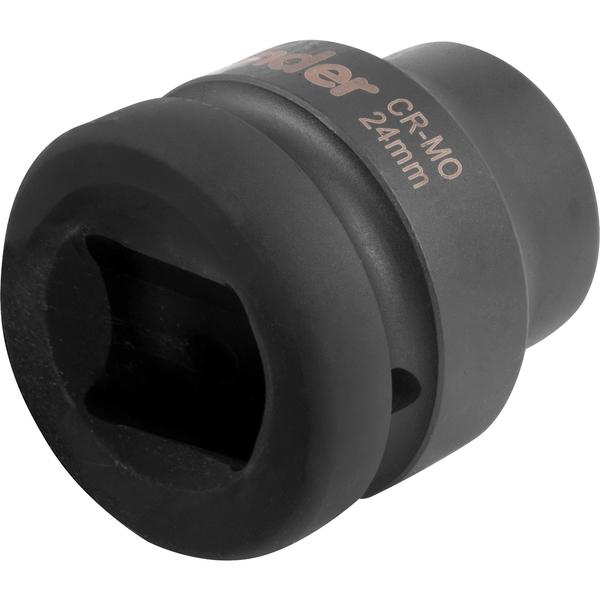 Soquete Sextavado Impacto Encaixe 1" 24mm Aço Cromo Vonder - 3