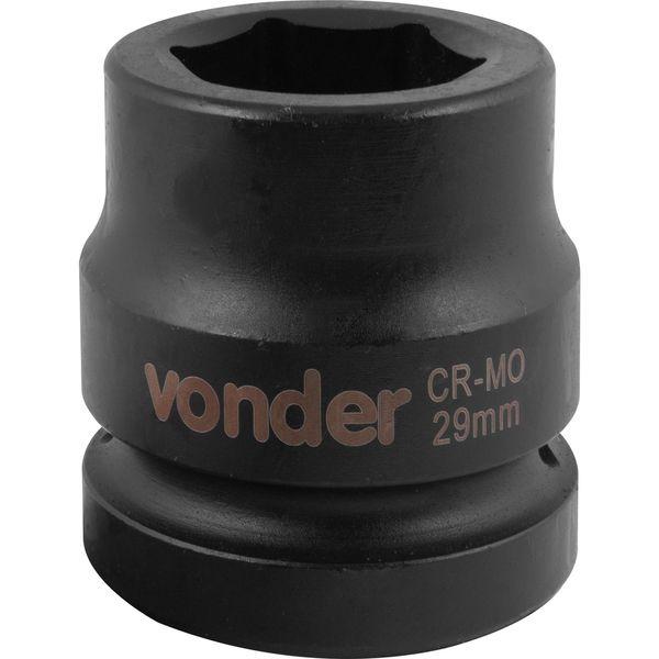 Soquete Sextavado Impacto Encaixe 1" 29mm Aço Cromo Vonder - 3