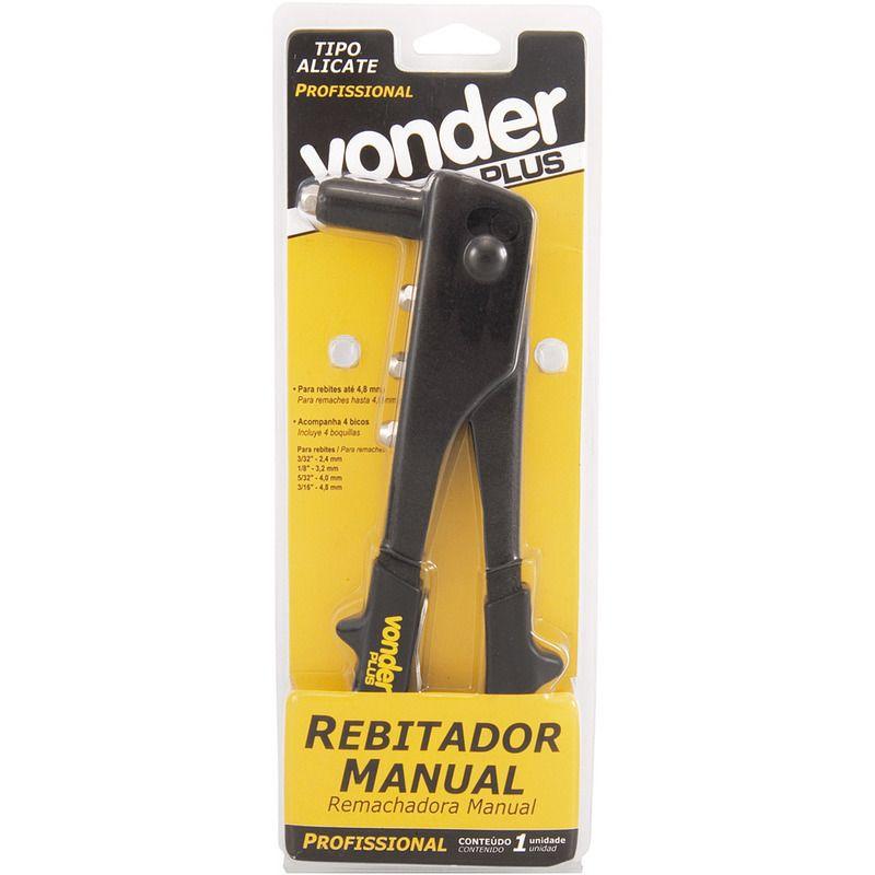Rebitador Manual Alicate 4 Bicos 2,4-3,2-4,0-4,8mm Profissio - 3