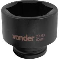 Soquete Sextavado Impacto Encaixe 3/4" 60mm Aço Cromo Vonder - 2
