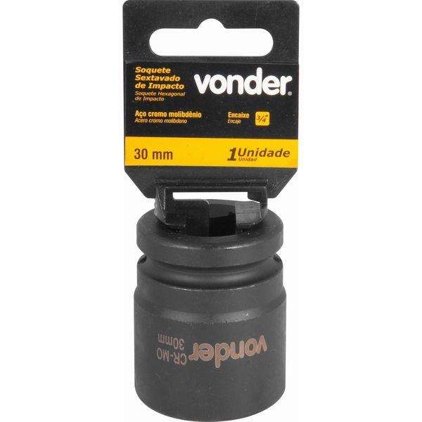 Soquete Sextavado de Impacto Encaixe 3/4" 30mm Vonder - 1