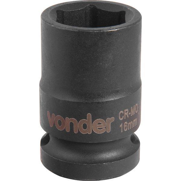Soquete Sextavado de Impacto enc 1/2" 16mm Aço Cromo Vonder - 2
