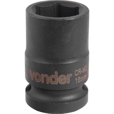 Soquete Sextavado de Impacto enc 1/2" 16mm Aço Cromo Vonder