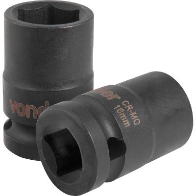 Soquete Sextavado de Impacto enc 1/2" 16mm Aço Cromo Vonder