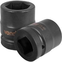 Soquete Sextavado Impacto Encaixe 1" 32mm Aço Cromo Vonder - 1