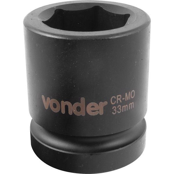 Soquete Sextavado Impacto Encaixe 1" 33mm Aço Cromo Vonder - 3