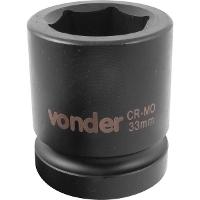 Soquete Sextavado Impacto Encaixe 1" 33mm Aço Cromo Vonder - 3