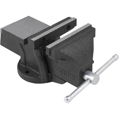 Torno morsa de bancada n.4 fixo abertura 75mm nodular Vonder