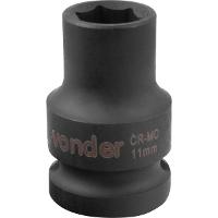 Soquete Sextavado Impacto Encaixe 1/2" 11mm Aço Cromo Vonder - 2