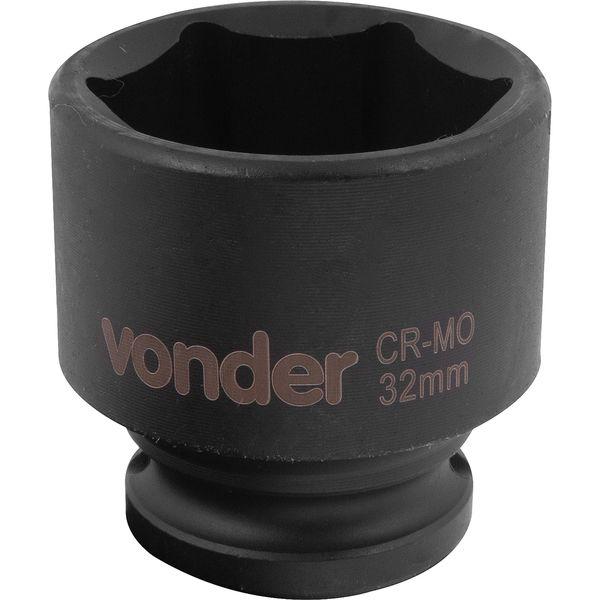 Soquete Sextavado de Impacto Encaixe 1/2" 32mm Vonder - 2