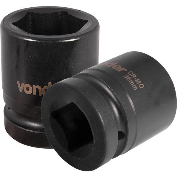 Soquete Sextavado de Impacto Encaix 1" 36mm Aço Cromo Vonder - 1