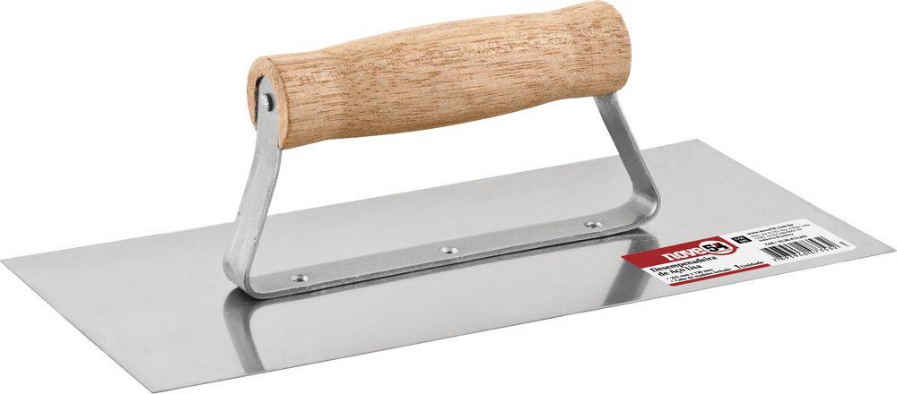 Desempenadeira aço lisa 12,0x25,5cm cabo mad fechado Nove54 - 1