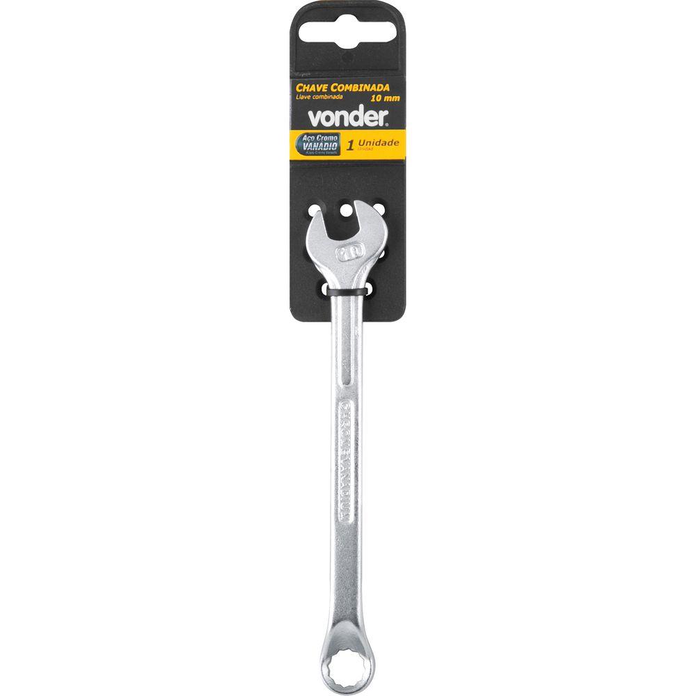 Chave Combinada 10 mm em Aço Cromo Vanádio Enc Vonder - 2