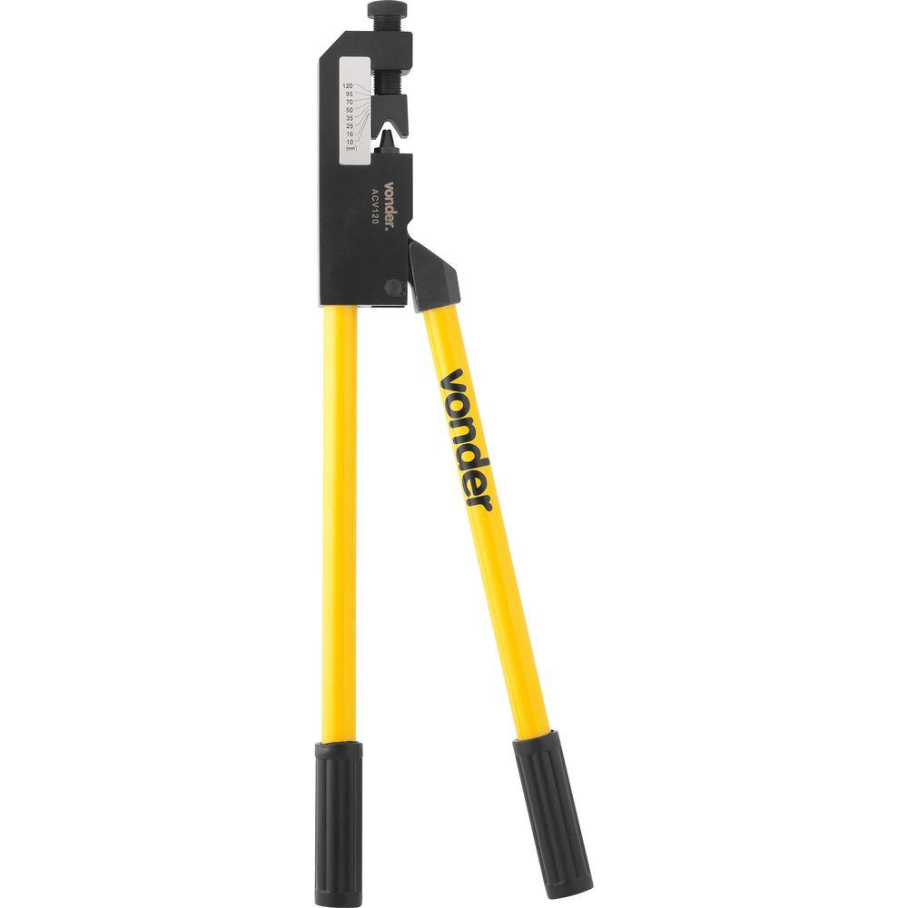Alicate crimpador acv120 sem catraca 10mm² à 120mm² Vonder - 3