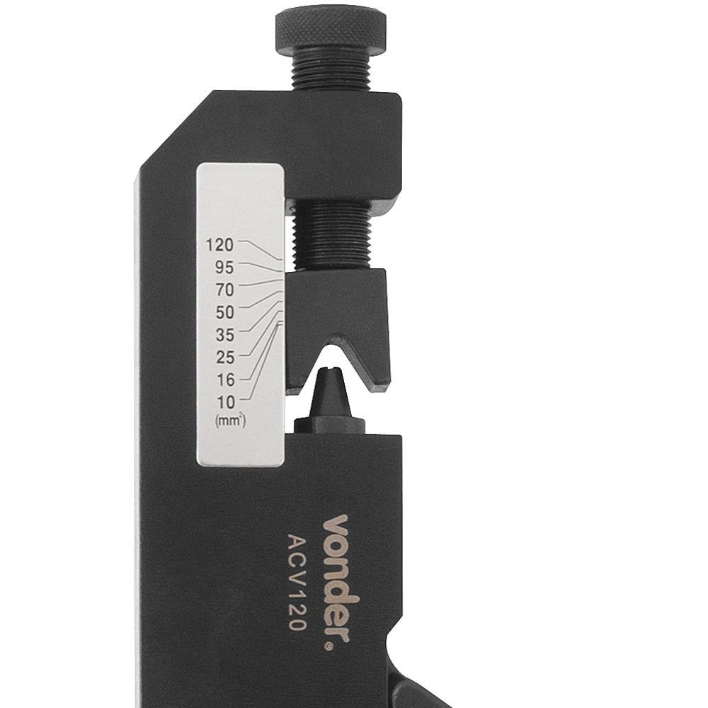 Alicate crimpador acv120 sem catraca 10mm² à 120mm² Vonder - 9