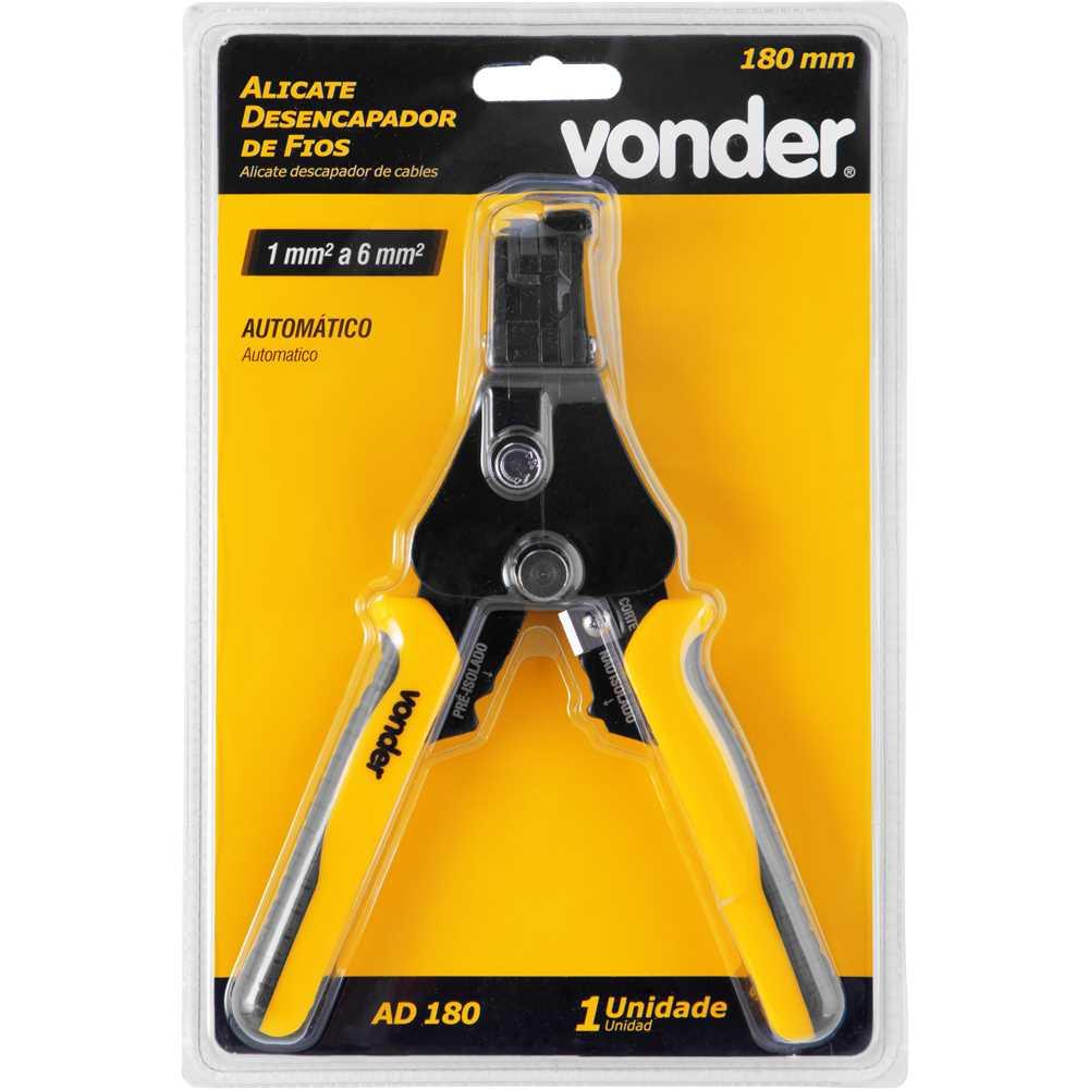 Alicate desencapador de fios automático AD180 Vonder - 5