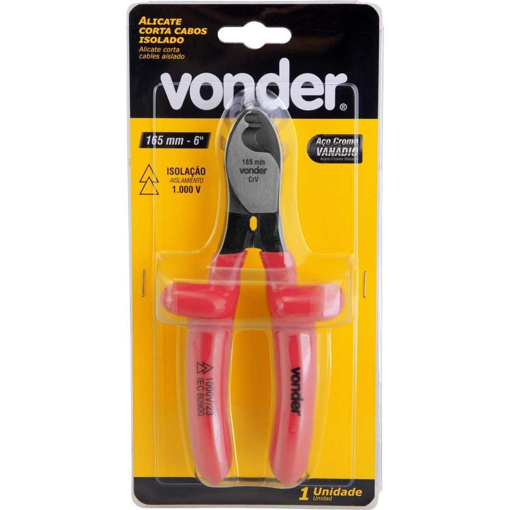 Alicate Corta Cabos 6'' Isolado 1000V Vonder - 6
