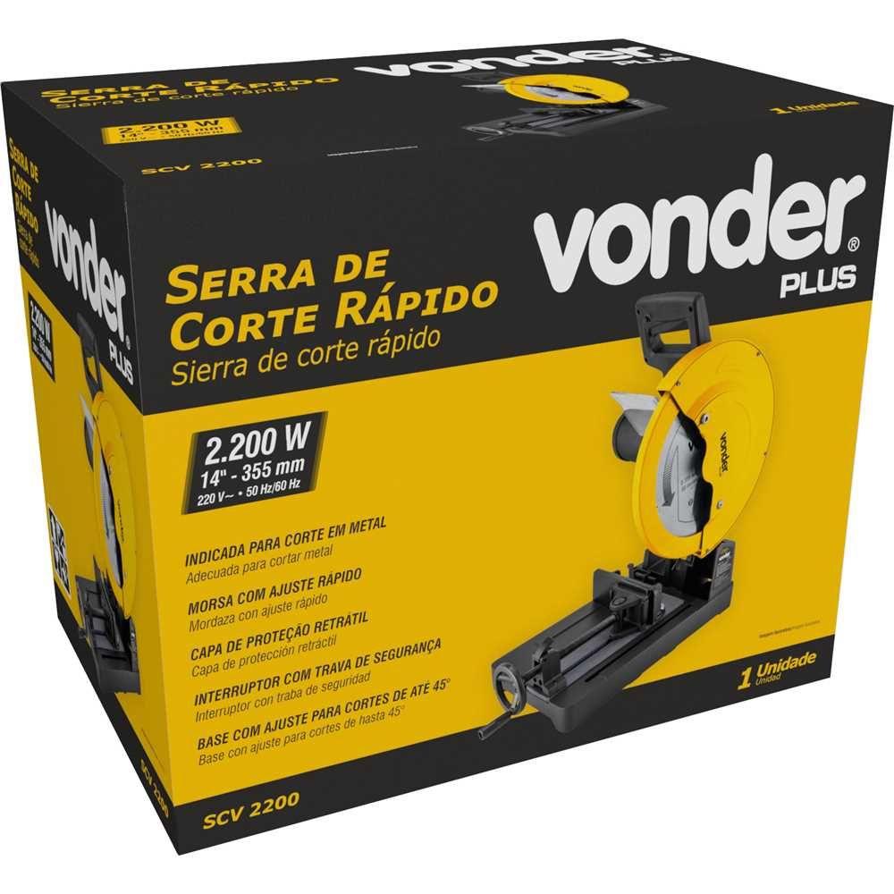 Serra De Corte Rápido 14'' 2200W 220V SCV2200 Vonder Plus - 3