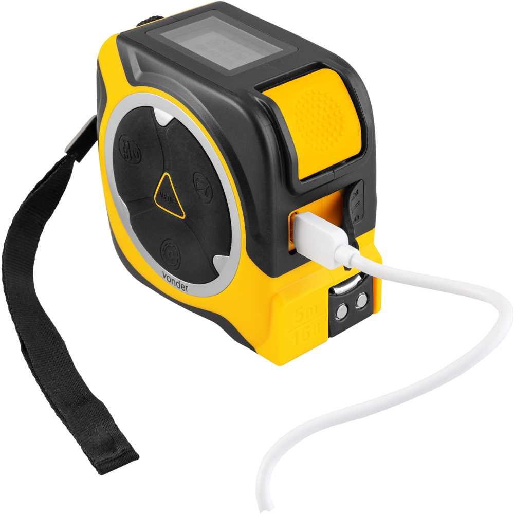 Medidor De Distância Laser 40M Com Trena 5 Metros Vonder - 2