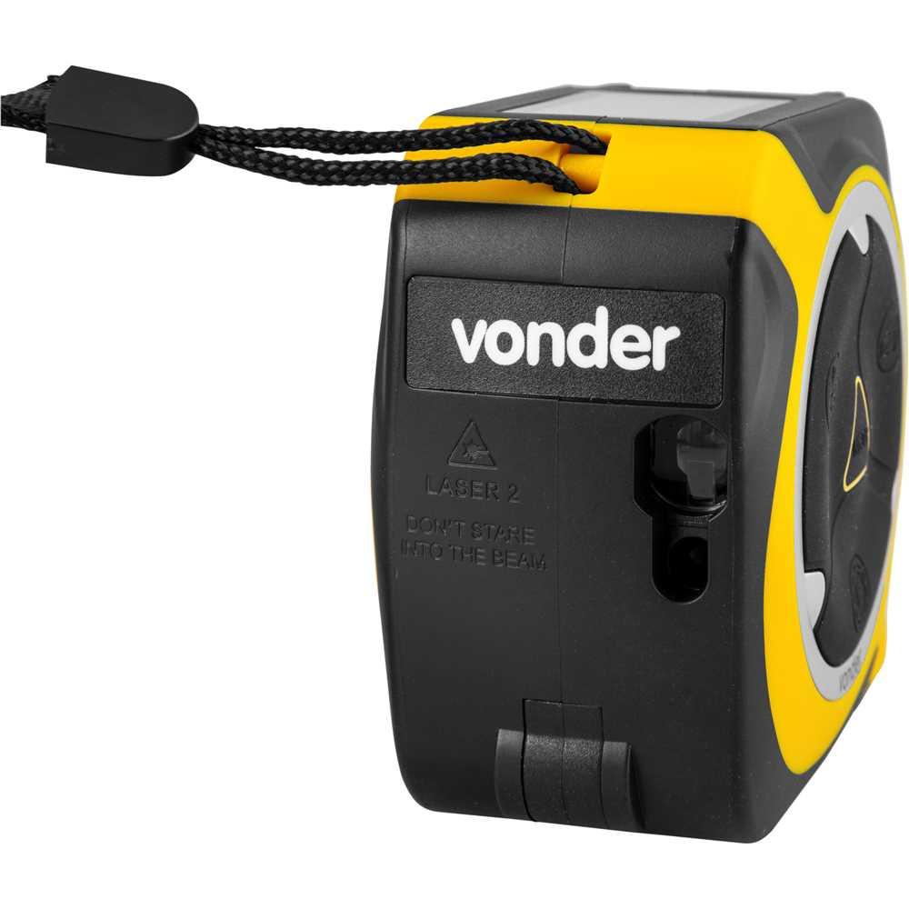Medidor De Distância Laser 40M Com Trena 5 Metros Vonder - 5