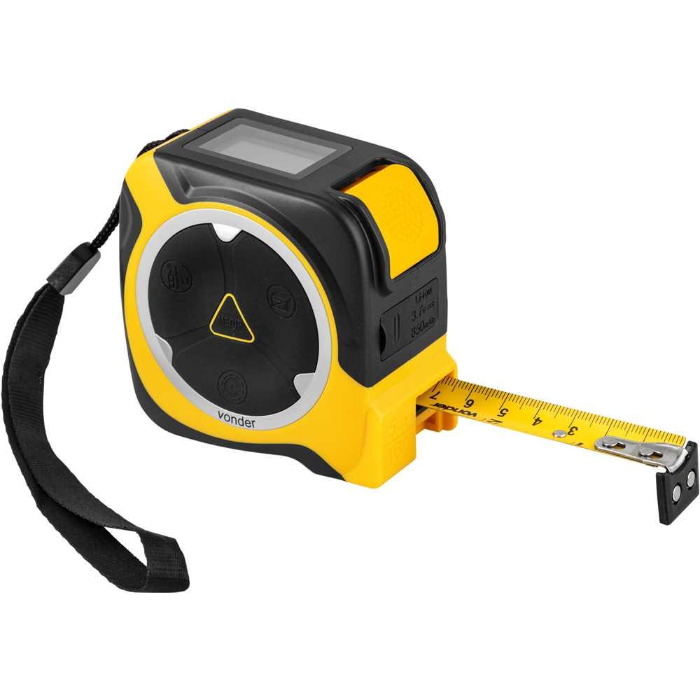 Medidor De Distância Laser 40M Com Trena 5 Metros Vonder - 10