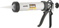 Aplicador para silicone tubular 400ml alumínio Vonder - 1
