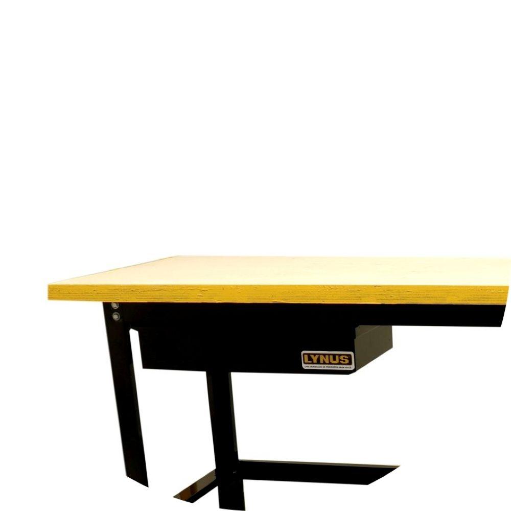 Bancada Oficina Aberta 400kgf Com 2 Gavetas Tampo de 40mm Pintura Epóxi à Pó BML-2000 Lynus - 5