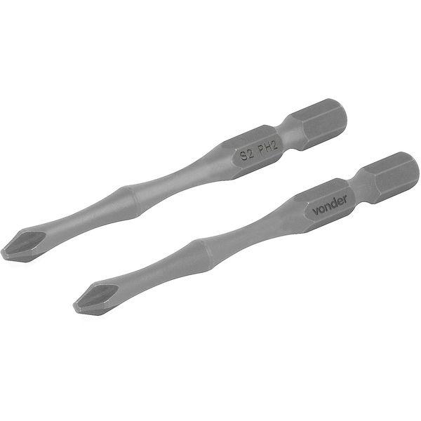 Bits de Torção S2 1/4 N. 2 75Mm com 2 Peças Vonder - 1