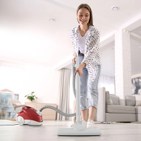 Aspirador de Pó BAS1430 1250W Britânia Vermelho Reservatório 1,5L Com Rodinhas e Acessórios 127V - 6