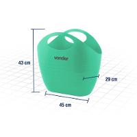 Bolsa Plástica Multiuso 20 Litros Verde Vonder - 1