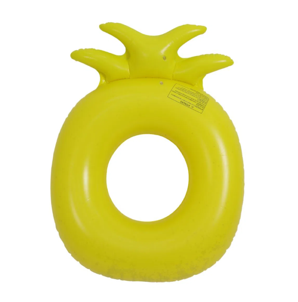 Boia Inflável Circular Abacaxi com Glitter Piscina Água Mar Praia W11342 Bel - 2