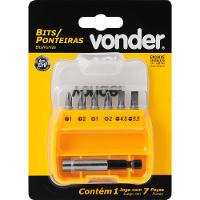 Bits/Ponteiras Vonder Crv com 7 peças Encaixe 1/4" - 5