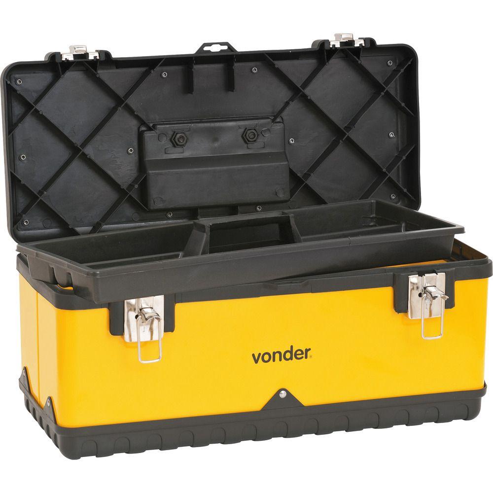 Caixa Metálica Ferramentas Baú 505x245x225mm Bandej Vonder - 2