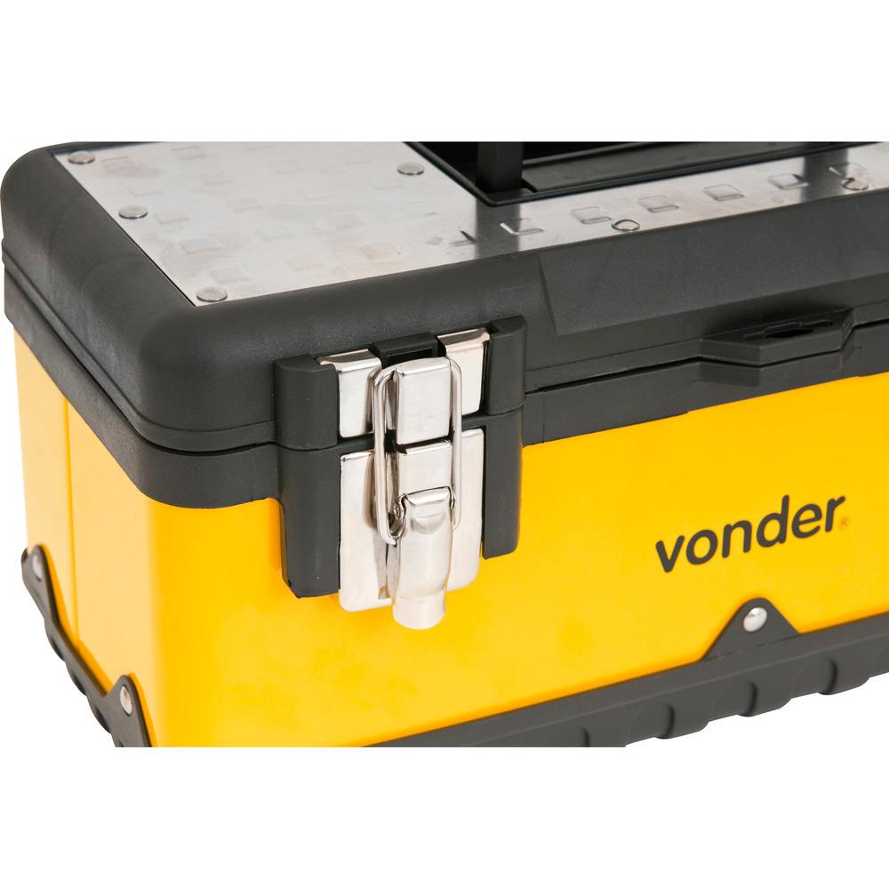 Caixa Metálica Ferramentas Baú 380x160x180mm Bandej Vonder - 2