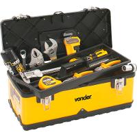 Caixa Metálica Ferramentas Baú 380x160x180mm Bandej Vonder - 6