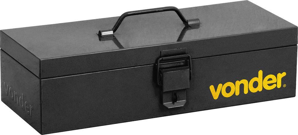 Caixa metálica ferramentas baú 400x160x110mm Vonder - 2