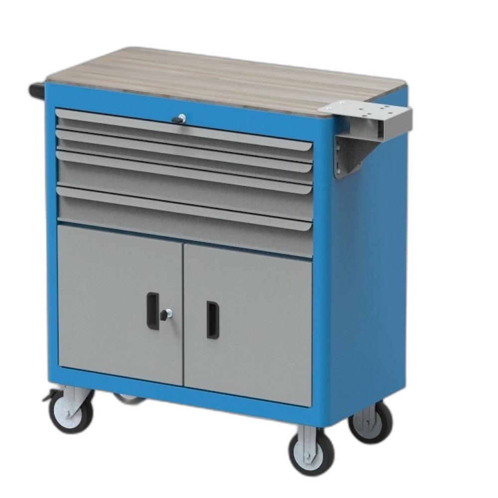 Carro para ferramentas com 4 Gavetas e 2 Portas 156A CMB - 1