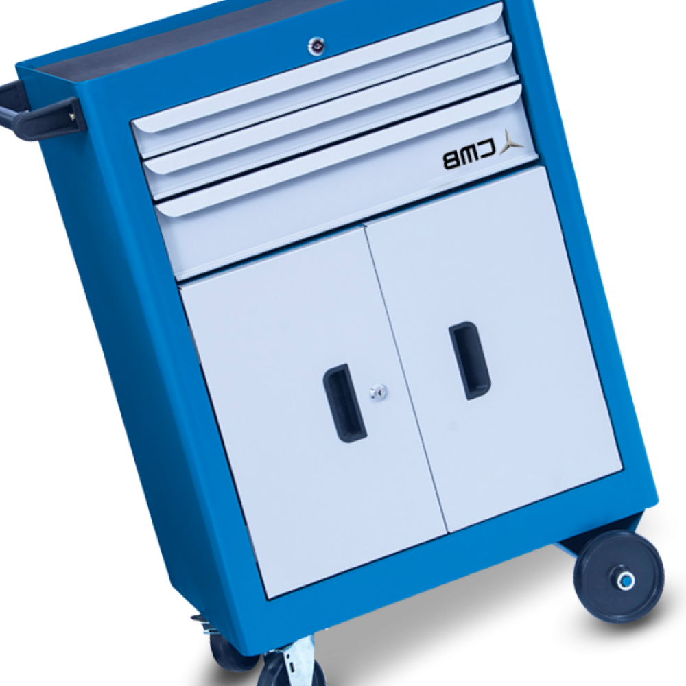 Carro para ferramentas com 1 Bandeja 3 Gavetas e 2 Portas CMB614 CMB - 1