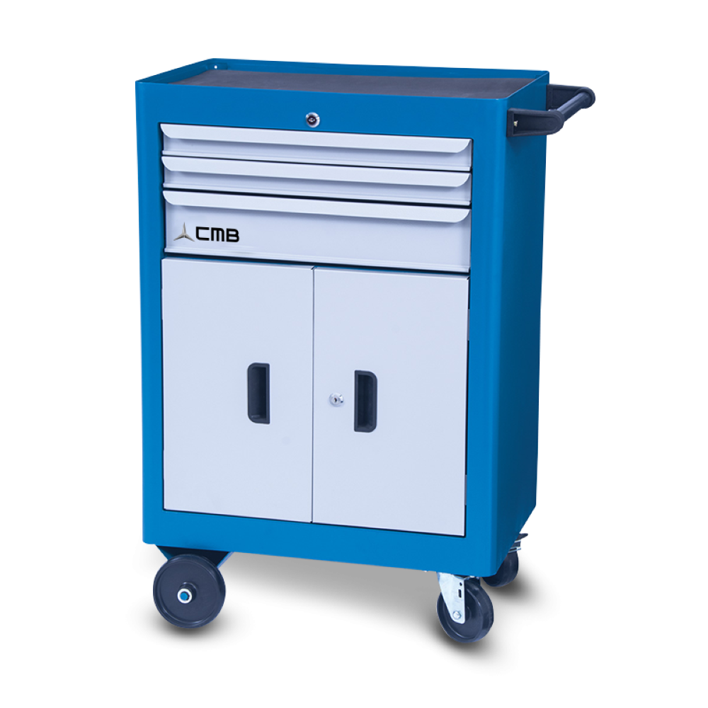 Carro para ferramentas com 1 Bandeja 3 Gavetas e 2 Portas CMB614 CMB - 3