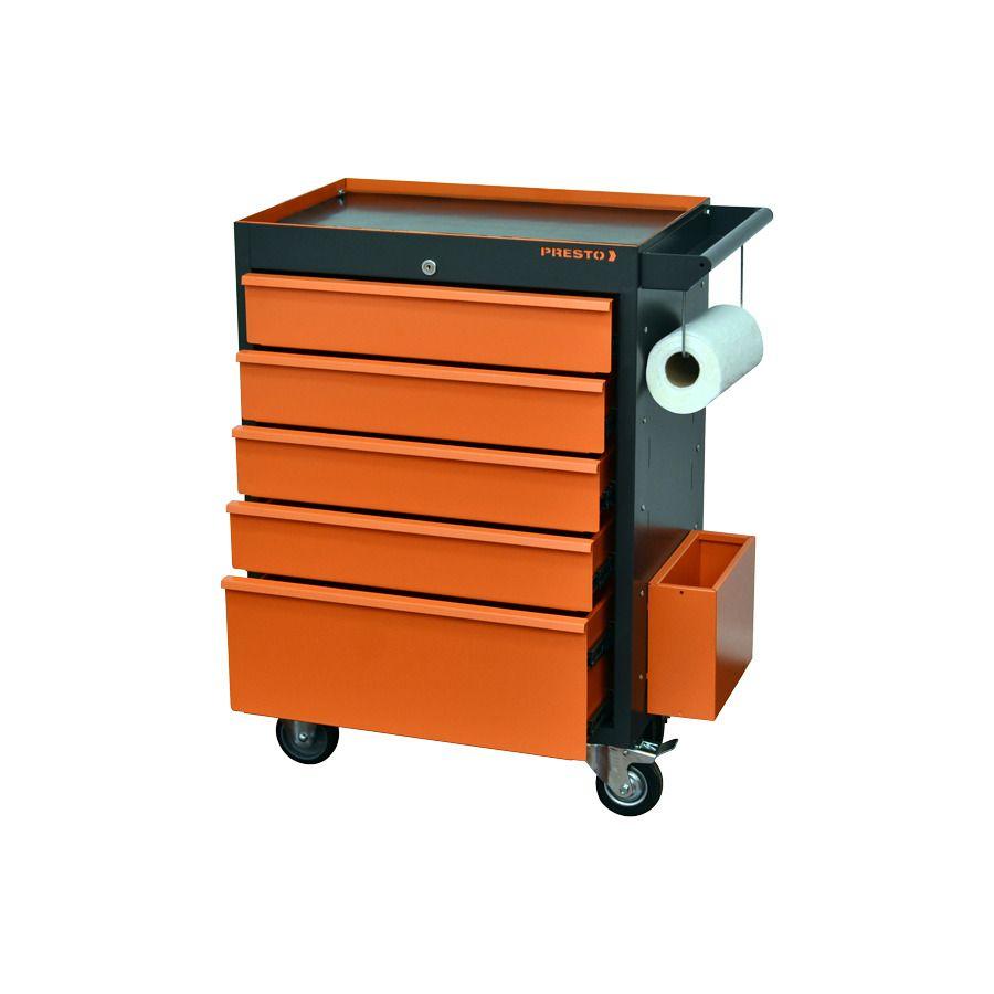 Carro para Ferramentas Profissional 5 Gavetas Presto - 1