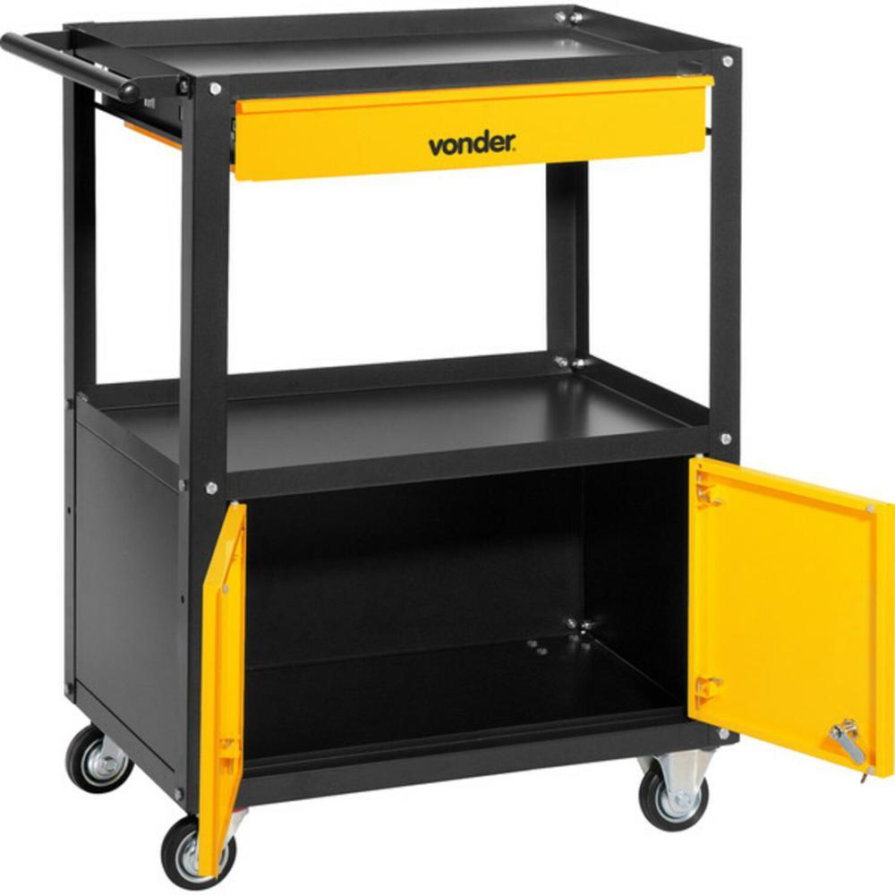 Carrinho para Ferramentas Vonder com 1 gaveta e portas - 2
