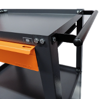 Carrinho para Ferramentas 1 Gaveteiro Cinza e laranja Presto - 3