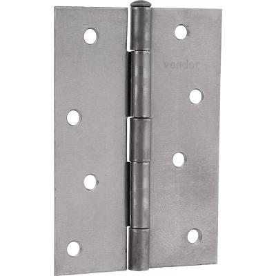 Dobradiça para porta 4" aço carbono polido Vonder