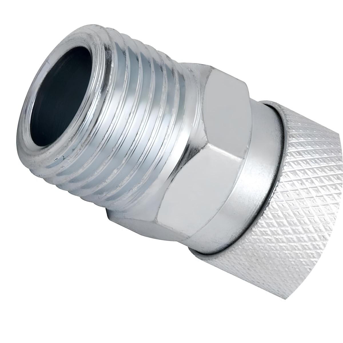 Engate Rápido Rosca: 1/2" NPT Macho x 1/4" Vonder Esfera Aço Carbono Zincado Unidade Ar Comprimido - 2